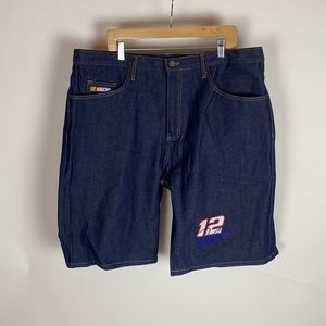 JH Design Men’s Denim Shorts Size 40 NASCAR Mobil 1 Racing 12